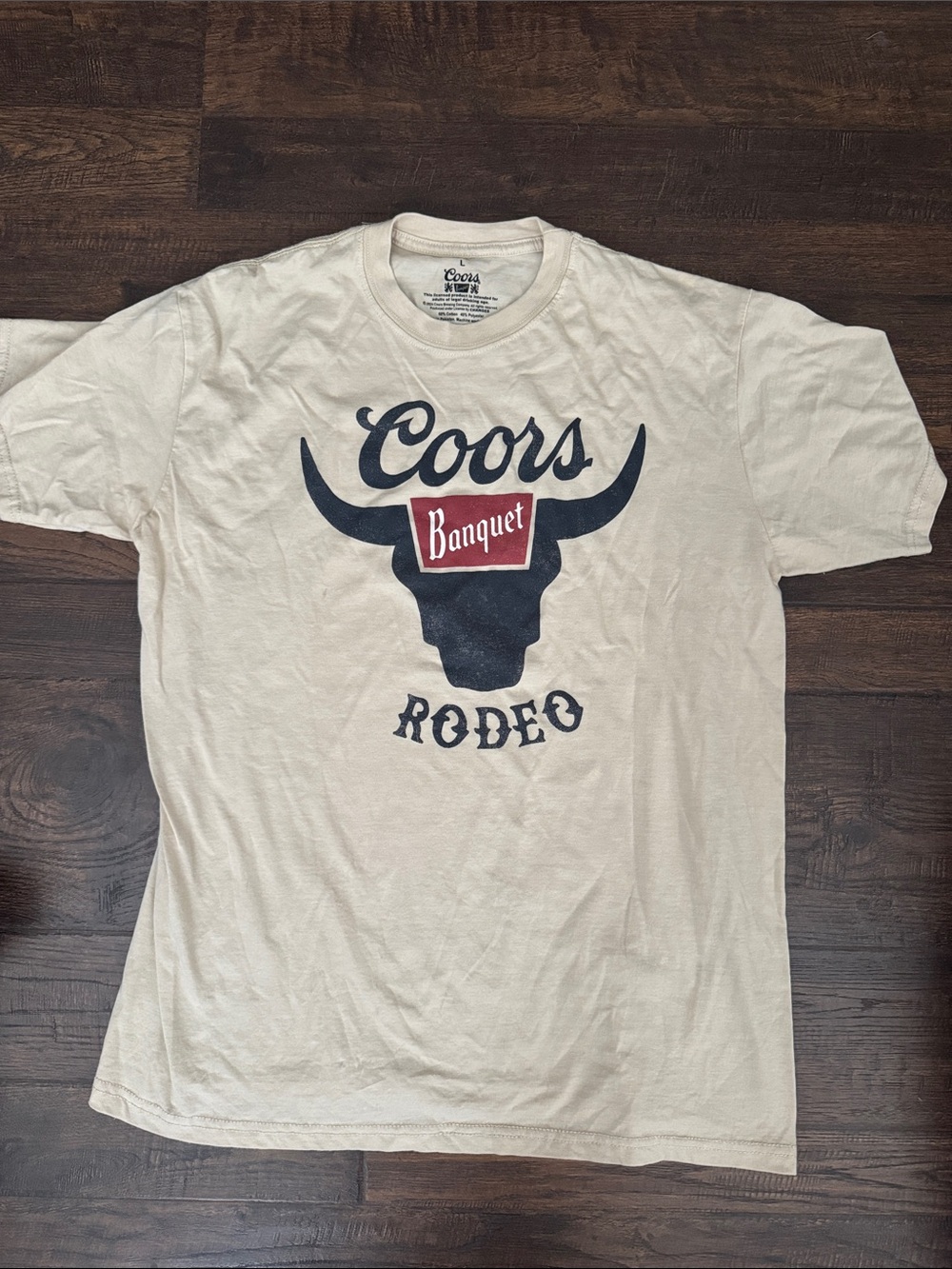 Coors Banquet Rodeo Graphic Tee - Cream